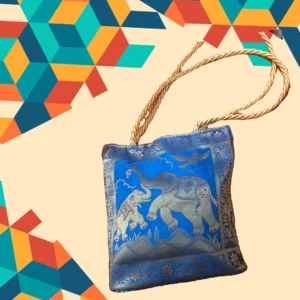 Banarasi Handbag - Royal Blue