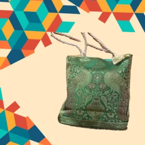 Banarasi Handbag - Green